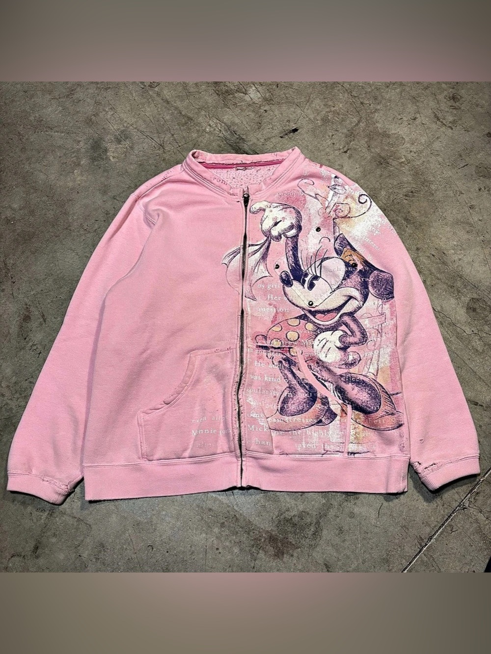 Disney Pink Graphic Zip Jacket